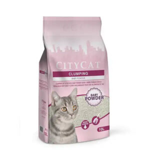 CITYCAT CLUMP WHITE BABY POWDER 10 L
