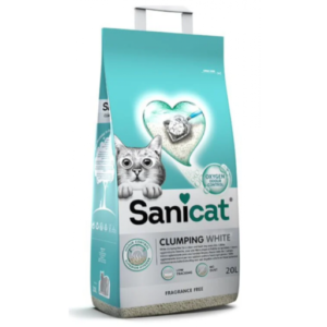 SANICAT Clumping White Fragrance Free 20L