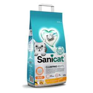 SANICAT CLUMPING WHITE DUO 10 L
