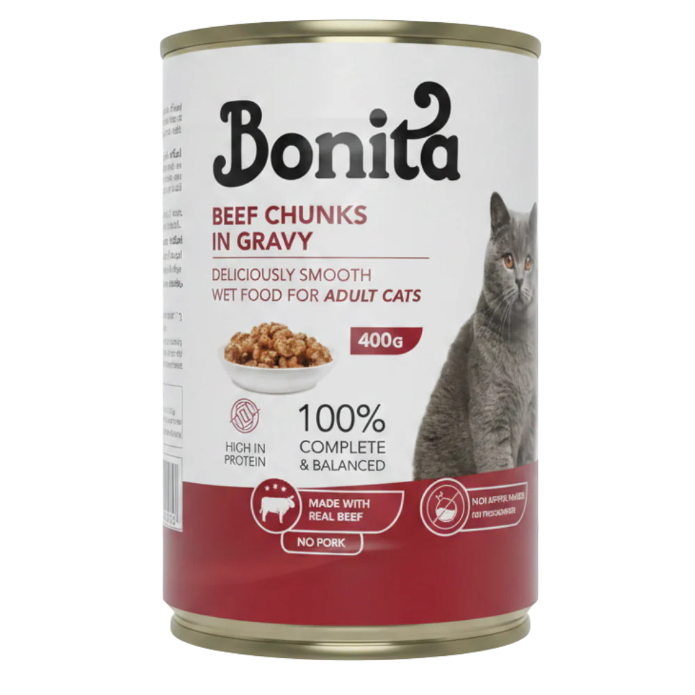 Bonita 400 gram Beef chunks in gravy