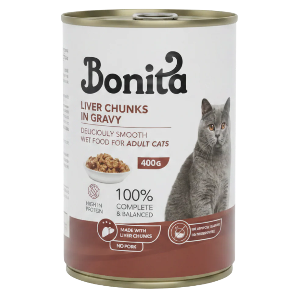 Bonita 400 gram Liver chunks in gravy