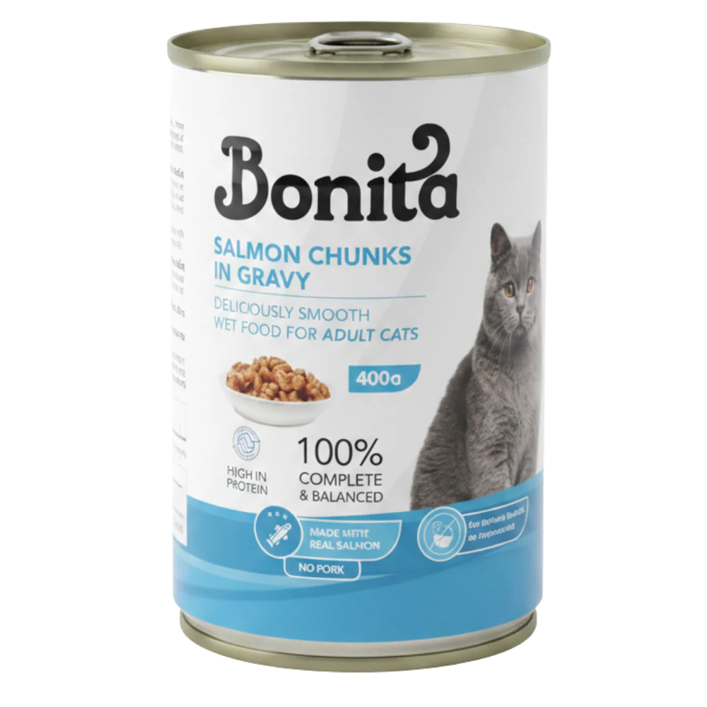 Bonita 400 gram Salmon chunks in gravy