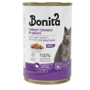 Bonita 400 gram Turkey chunks in gravy